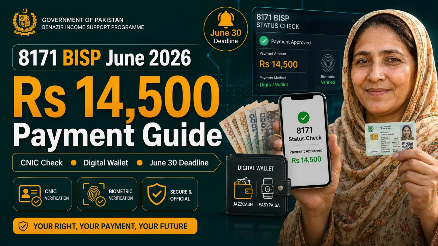 BISP CNIC Check & June 2026 Payment Guide
